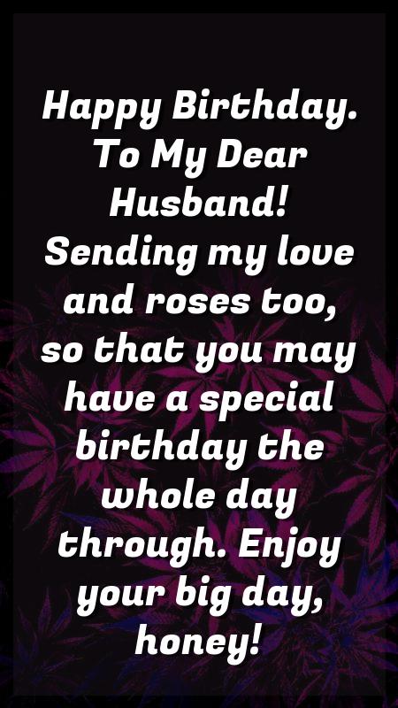 happy birthday wishes for my hubby